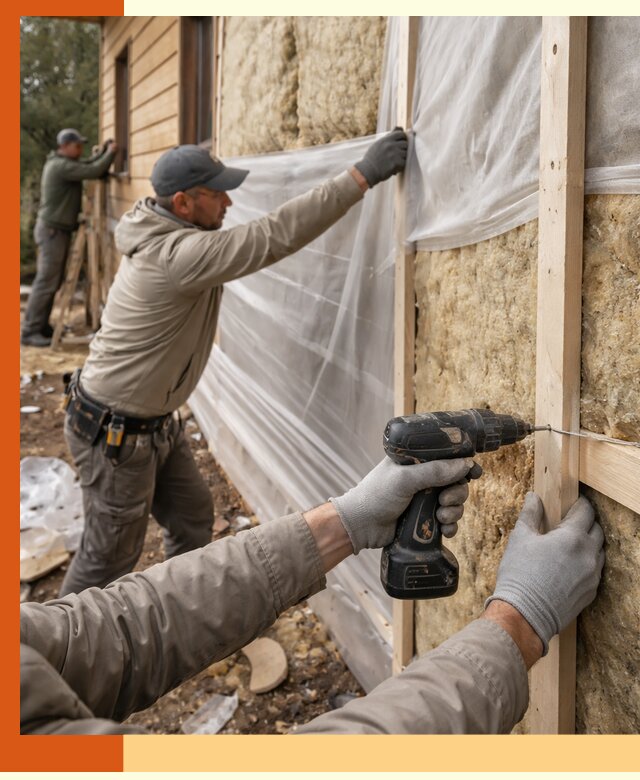 Утепление дома из бруса в Тамбове качественно и долговечно