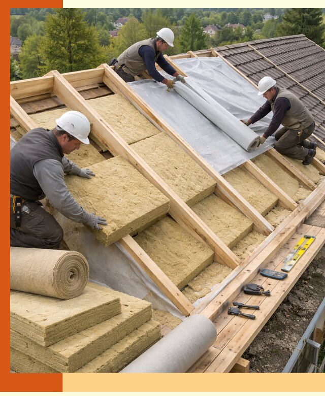 Утепление скатной крыши в Тамбове качественно и надёжно