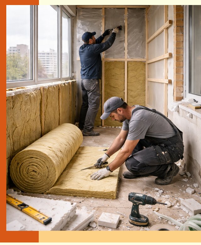 Утепление балкона под ключ в Тамбове качественно и быстро