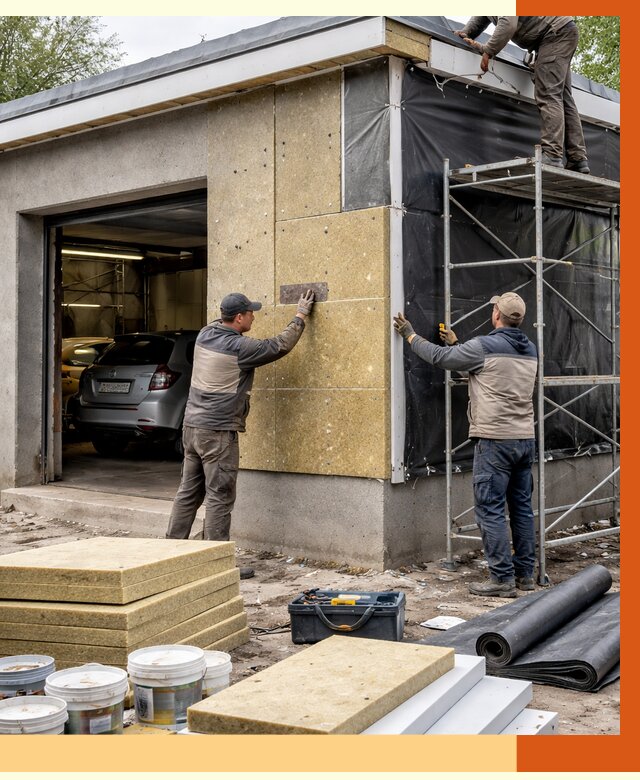 Утепление автосервиса в Тамбове ппу, пеноизоляция, от 14723 руб/м2 — ТепломастерТмб