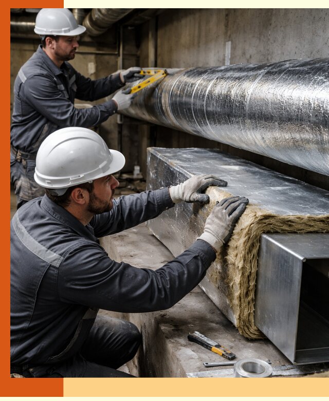 Профессиональное утепление воздуховодов и теплоизоляция в Тамбове