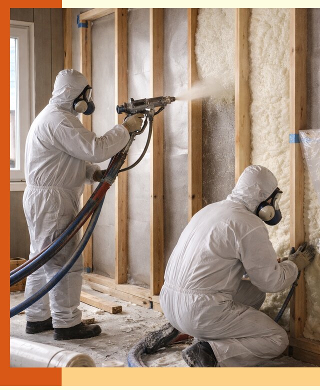 Утепление каркасной стены ППУ в Тамбове для домов и коттеджей