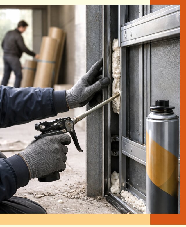 Заполнение пустот ворот в Тамбове от 4569 руб. — заливка ППУ, утепление под ключ | ТепломастерТмб