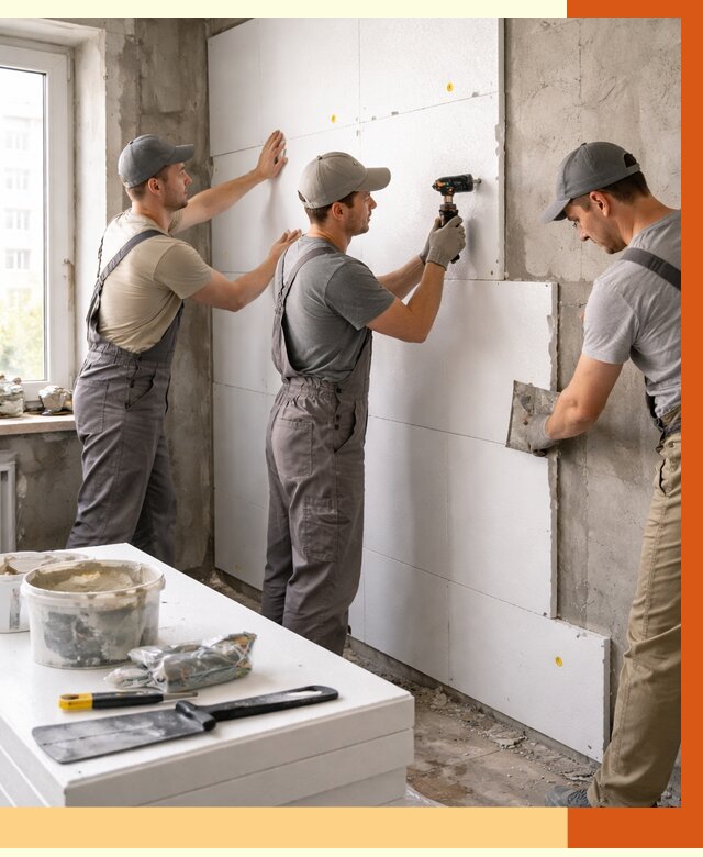 Утепление пенопластом домов и стен в Тамбове от 1878 руб. — ТепломастерТмб