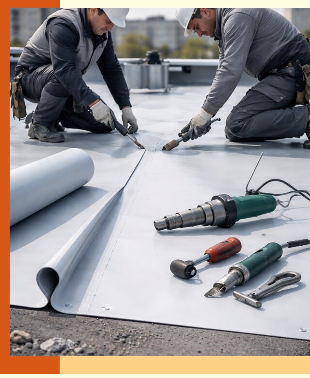 Гидроизоляция мембранной кровли в Тамбове: монтаж и ремонт быстро